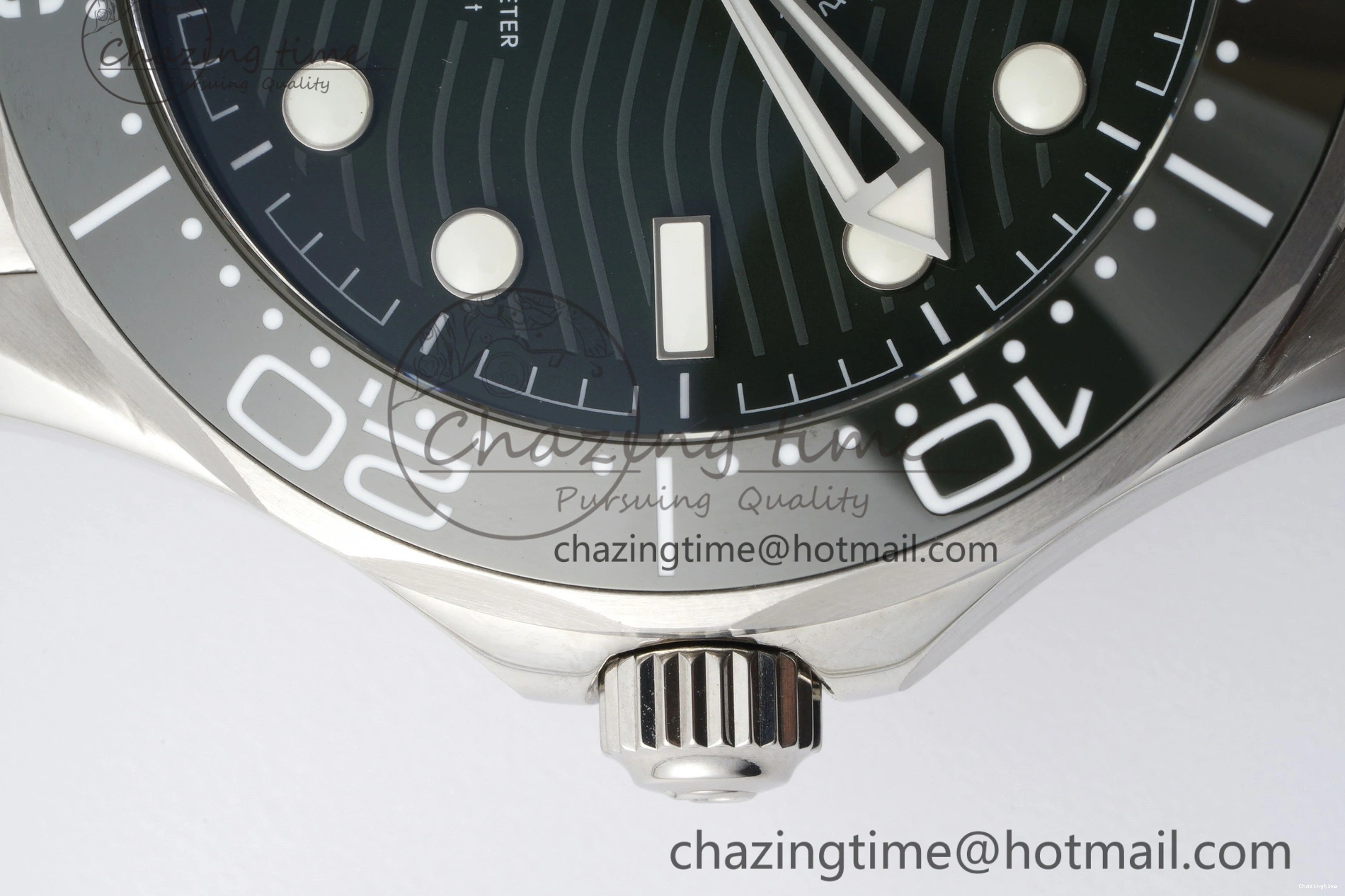 0110 Seamaster Diver 300M VSF 1:1 Best Edition Green Ceramic Green Dial on SS Bracelet A8800 V Popular 7824